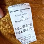 Chloé Chloe Golden Yellow Wool Silk Blend Cable Knit Relaxed Short Sleeve Sweater XS Photo 9