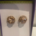 ENDORA JEWELLERY Australian Rose Gold Bridal‎ Earrings Discontinued NWT Photo 3