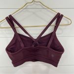 Athleta Stealth Strappy Sports Bra Maroon XS Photo 3