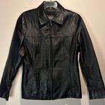 wilson's leather - Women's 100% Leather Jacket Full Zip Lined Slit Pockets Size M Photo 0