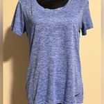 Nike EUC  Purple and White Dri Fit Scoop Neck Workout Top size medium Photo 0