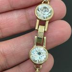 Givenchy Gold-tone Chain Clear Crystal Bezel 39” Long Station Necklace 67g. Photo 13