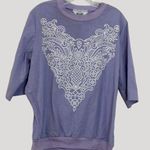 Blair Women’s Pull On Two Piece Polyester Cotton Top and Pants Size 12/14 Photo 0