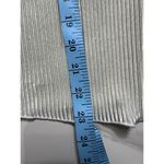 VTG Itzy Open Cardigan Shimmery Silver Ribbed Y2K Coquette Layering Top Womens Photo 6