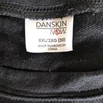 Danskin Mesh Active Cold Shoulder Sweatshirt‎ Tee Black Size 2X Photo 5