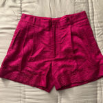 Catherine Malandrino Catherine Malandrio Pink Patterned Shorts Photo 0
