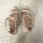 Kelly & Katie  Bonavilla Nude and Gold Strappy Sandals Photo 5