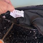 Black Sequin Bandeau Crop Top Size XS Photo 7