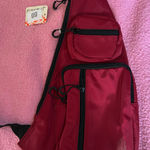 Free People Movement‎ Stylish Red Sling Bag NWT Photo 0