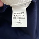 Chico's Jacket Womens 2 Large Navy Blue Luxe Twill Utility Cotton Blend Photo 8