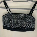 Jewel like black studded bra top size 1 Photo 4