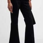 NEW SLVRLAKE Denim Indiana High Rise Flare Jeans Jet Black size 26 Photo 0