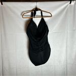 Athleta  Black Wrap One Piece Swimsuit Bathing Suit Size 40D/40DD Photo 1