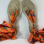 Inc international CONCEPTS Women's Orange-Clear Seahorse Malana Scarf Flat Sanda Photo 2