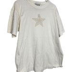 Bob Mackie  Studio Vintage White Star T-Shirt Photo 0