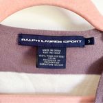 Ralph Lauren Sport Purple White Stripe V Neck Pullover Sweater sz Small Photo 3