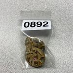 Vtg Sarah Coventry Gold Tone Oval Earrings Multicolor Stones Signed Clip on Photo 7