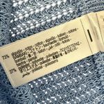 ZARA  Women's Small Knit Lounge Set Blue Pink Trim Short Sleeve Button Top Shorts Photo 9