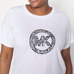 Michael Kors Printed Charm-Logo T-Shirt Logo Tee in White, Size S New w/Tag Photo 4