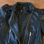 Forever 21 Vegan Leather Puff Sleeve Moto Jacket  Women's Size XS Biker Like New Photo 8