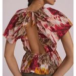 Anthropologie  Love the Label Painterly Open Back Blouse Sz. S Photo 1