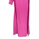 Mac Duggal Ieena for Candy Pink One Sleeve Satin Formal Bishop Sleeve size 2 Photo 4