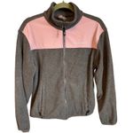Spyder Fleece Jacket Full Zip Gray Pink Colorblock Coat Size Large/XL Photo 0