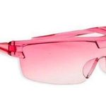 🆕Pink Ombre Tinted Lens Flat Top Rimless Wrap Around Sunglasses Photo 0