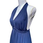 Show Me Your Mumu Luna Halter Dress Maxi Rich Navy Crisp Women's Size Small Photo 7