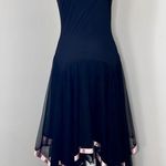 Y2K Handkerchief Midi Dress Black Size undefined Photo 4