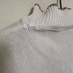 Vintage White and Brown Short Sleeve Mockneck sweater Small Photo 4