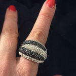 Swavorski Swarovski Apollon Ring - Black & Silver size 58 Photo 9