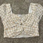 Vestique Gingham Crop Top Photo 0