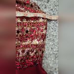 Sherri Hill Cranberry Beaded Maxi Formal Dress Size 2 Photo 8