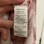 prAna Gemma Pink Striped Fitted Hooded Knit Sweater Photo 3