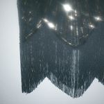 Fundaisy XL Flapper 20s Gatsby Midi Dress Sequins Fringe Capped Sleeves Gold Photo 4