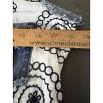 Adore Duster Size M White & Demin Paisley Embroidery Studded Long Vest Size M Photo 6