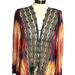 Love Sam  Anthropologie bell sleeve lace top Photo 0