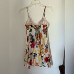 American Eagle  white floral sundress size 0 with cutout back detail 100% cotton Photo 5
