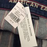 American Eagle  hi rise striped super stretch mini skirt size 12 Photo 11