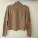 Halogen 100% Cashmere Rib High Neck cowl Sweater Boxy Photo 2