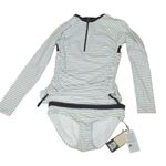 Calia zip up rashguard and bikini bottom xs Black Photo 1
