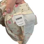 Reformation  Floral Print Button Front Mini Dress Cream Pink Size‎ 4 *Flawed Photo 13