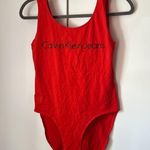 Calvin Klein Red Body Suit Photo 0