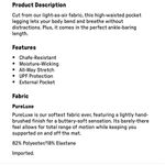 Fabletics Oasis PureLuxe High-Waisted 7/8 Legging 4X Meyer Yellow NEW Photo 9