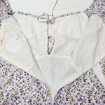 MORE TO COME Shelly Puff Sleeve Dress in Lavender Floral XS Purple Photo 7