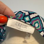 Peach Love California Multicolor Geometric Cape with Fringe Photo 1