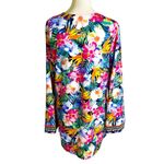La Blanca Stretch Knit Floral Swim Cover Up Tunic Size L Photo 1