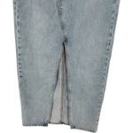 Aritzia Denim Forum The '90s Vintage Maxi Denim Skirt Jean Skirt Size 24 Slit Blue Photo 9