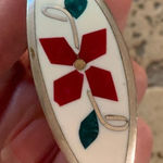 Artisan Handmade Sterling Silver 925 Bracelet White Enamel Flower Stone Vintage Y2K Photo 0